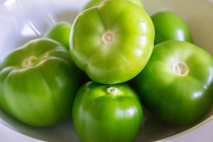 Deshusked tomatillo